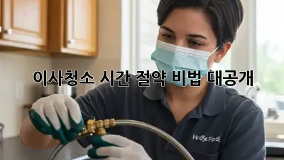 이사청소, 시간 절약 비법 대공개!