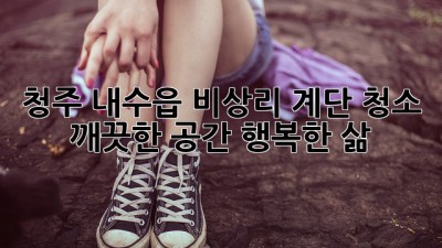 청주 내수읍 비상리 계단 청소: 깨끗한 공간, 행복한 삶